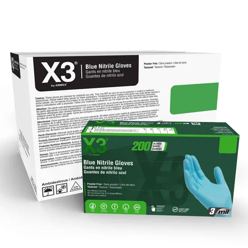 Ammex X3D42100 Disposable Gloves