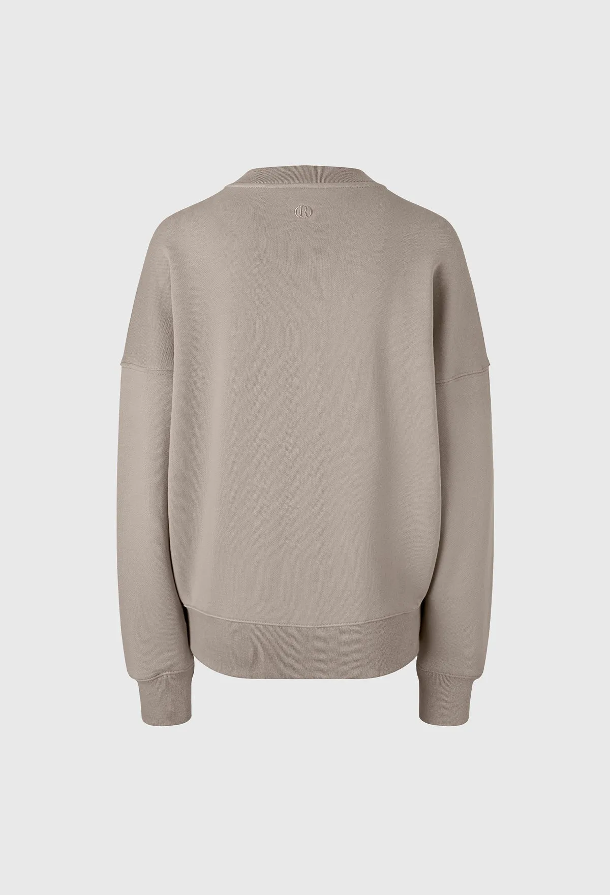 Basic R Zip-up Sweatshirt In Moca Beige