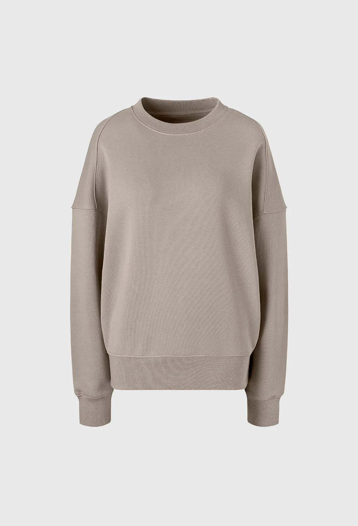 Basic R Zip-up Sweatshirt In Moca Beige