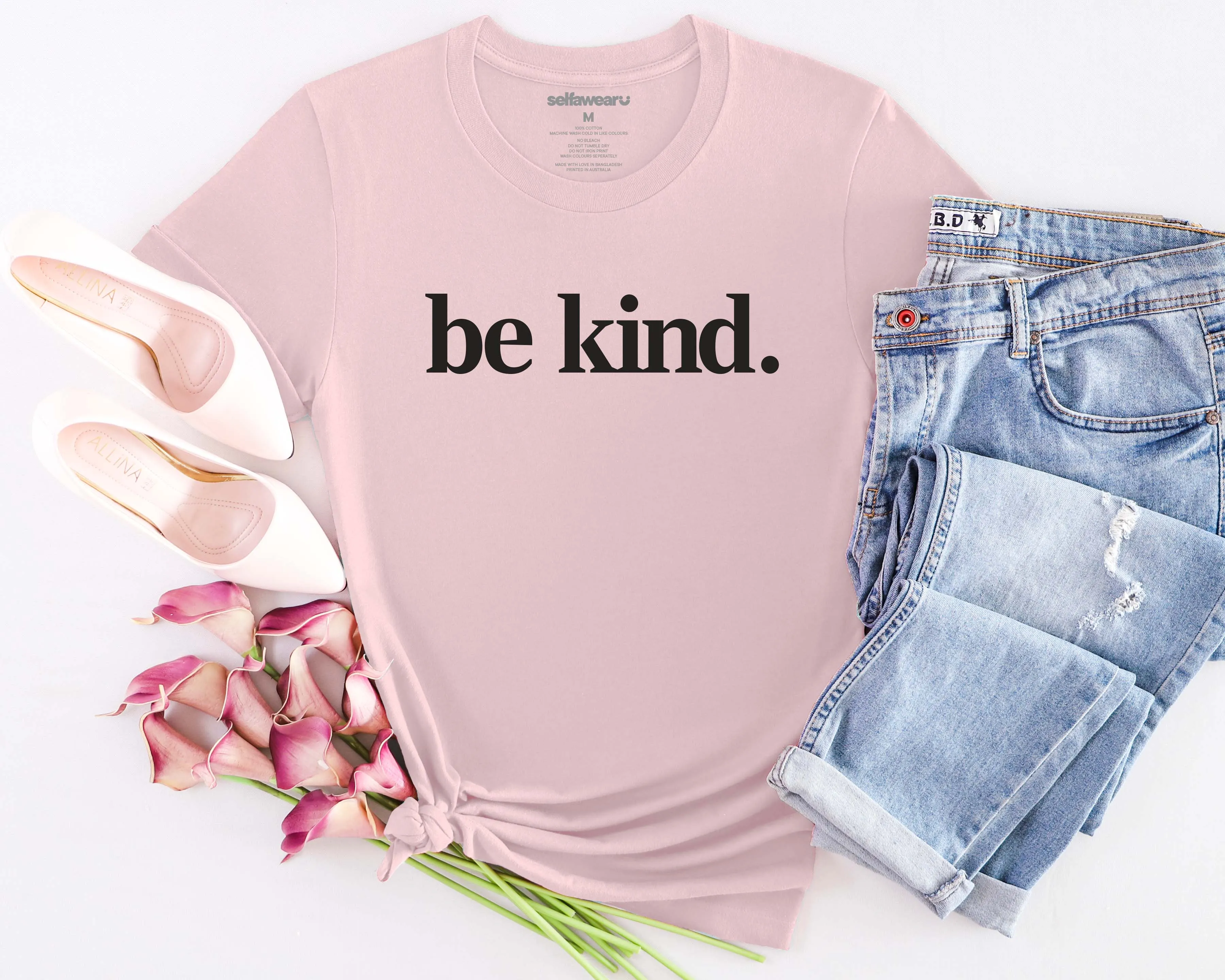 Be Kind. T-Shirt Pink