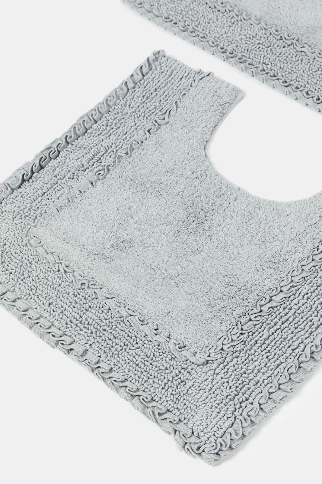 Beige Embellished Bathmat (2 Piece)