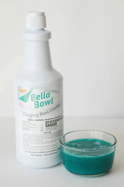 BellaBowl Clinging Toilet Bowl Cleaner & Disinfectant, 1 Quart