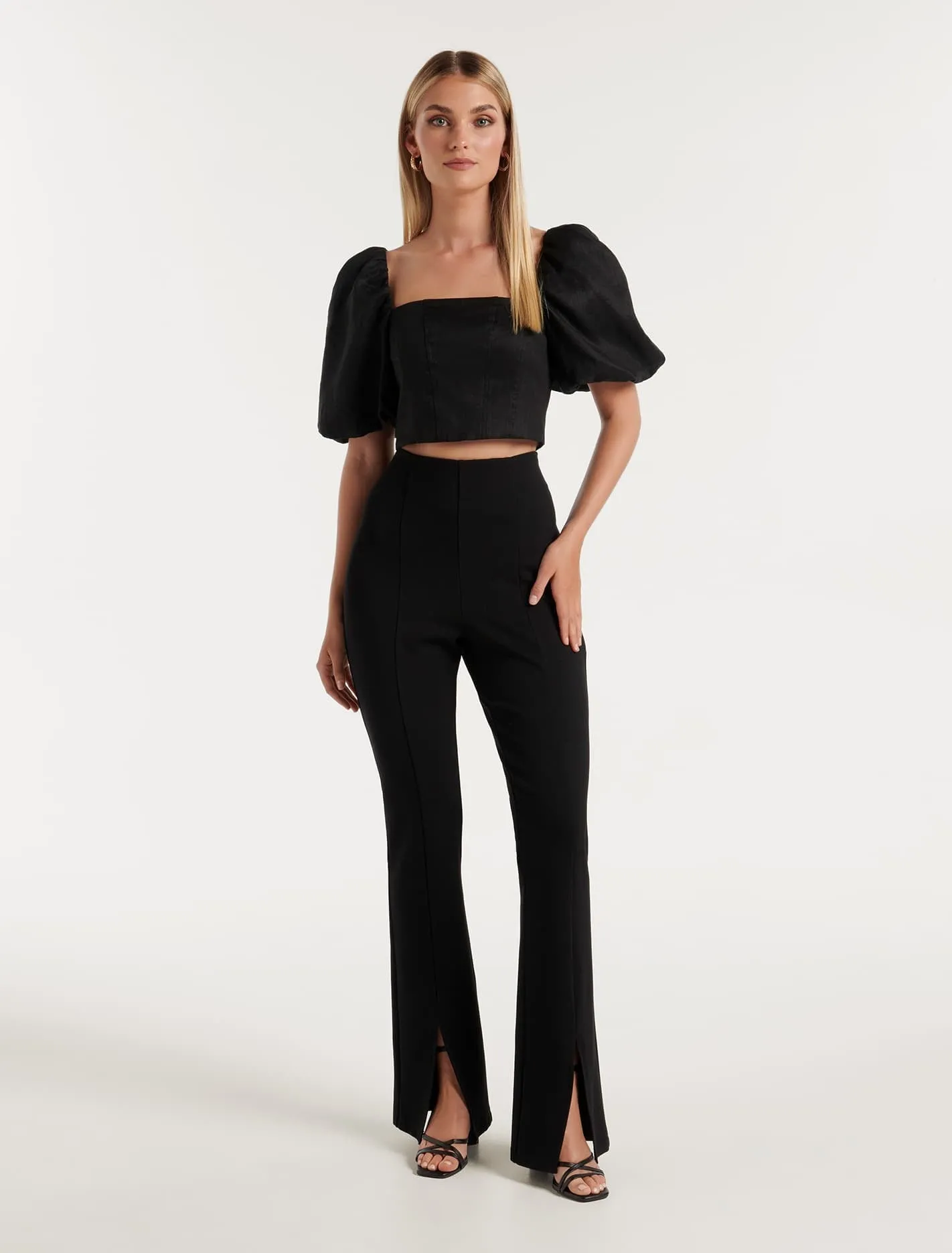 Briar Puff Sleeve Linen Top