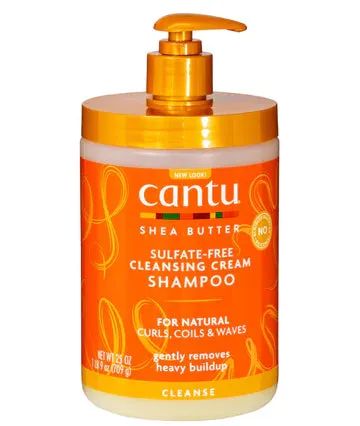 Cantu Natural Hair Shea Butter Sulfate-Free Cleansing Cream Shampoo