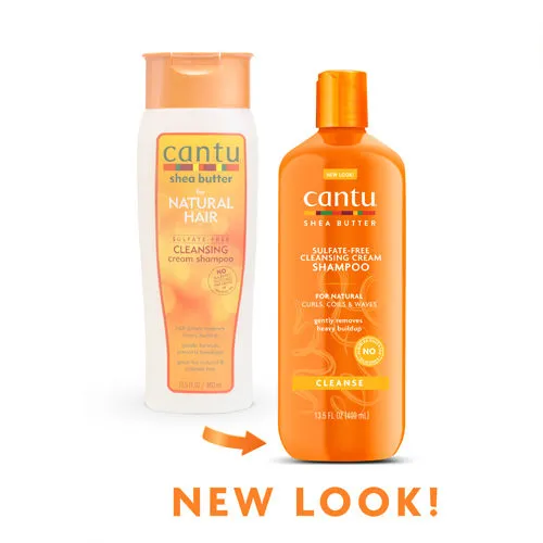 Cantu Natural Hair Shea Butter Sulfate-Free Cleansing Cream Shampoo