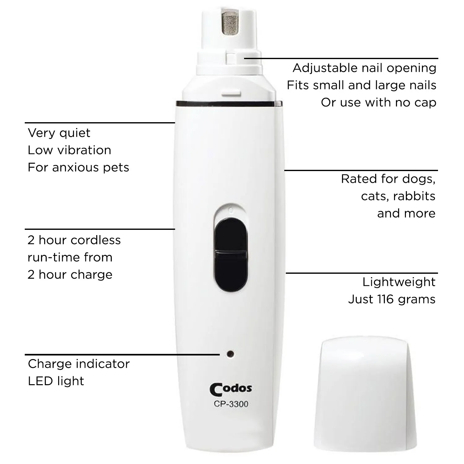 Codos Pet Nail Grinder