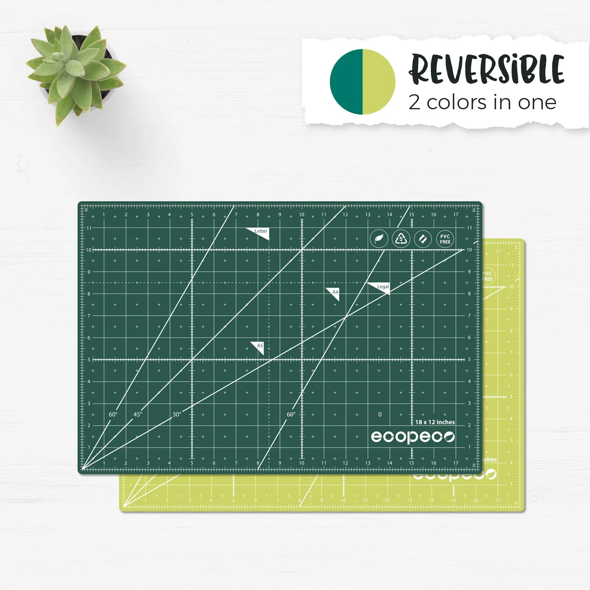 Ecopeco Reversible Cutting Mat - 18" x 24"