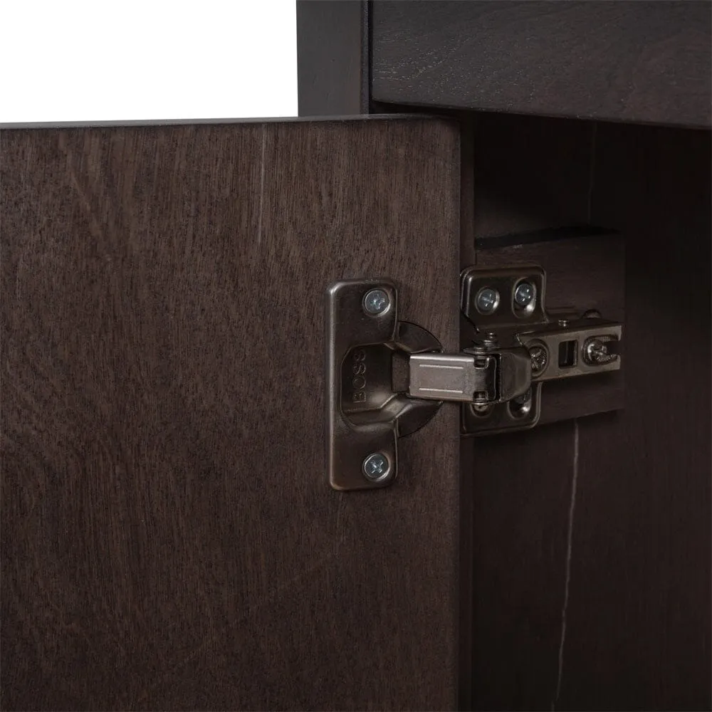 Giving Tree 30" Bathroom Vanity with Sink, Bathroom Storage Cabinet with Doors and Drawers, Solid Wood Frame, Ceramic Sink, Brown
