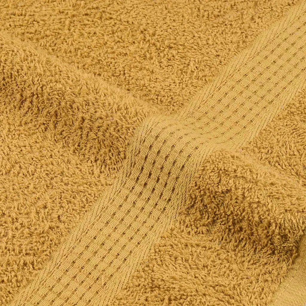 Guest Towels 2 pcs Gold 30x50 cm 360 gsm 100% Cotton