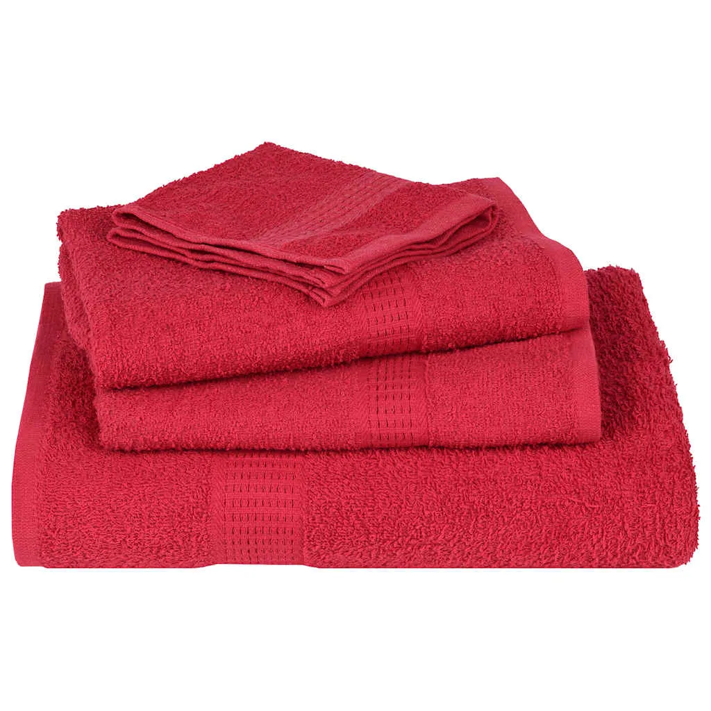Guest Towels 2 pcs Red 30x50 cm 360 gsm 100% Cotton