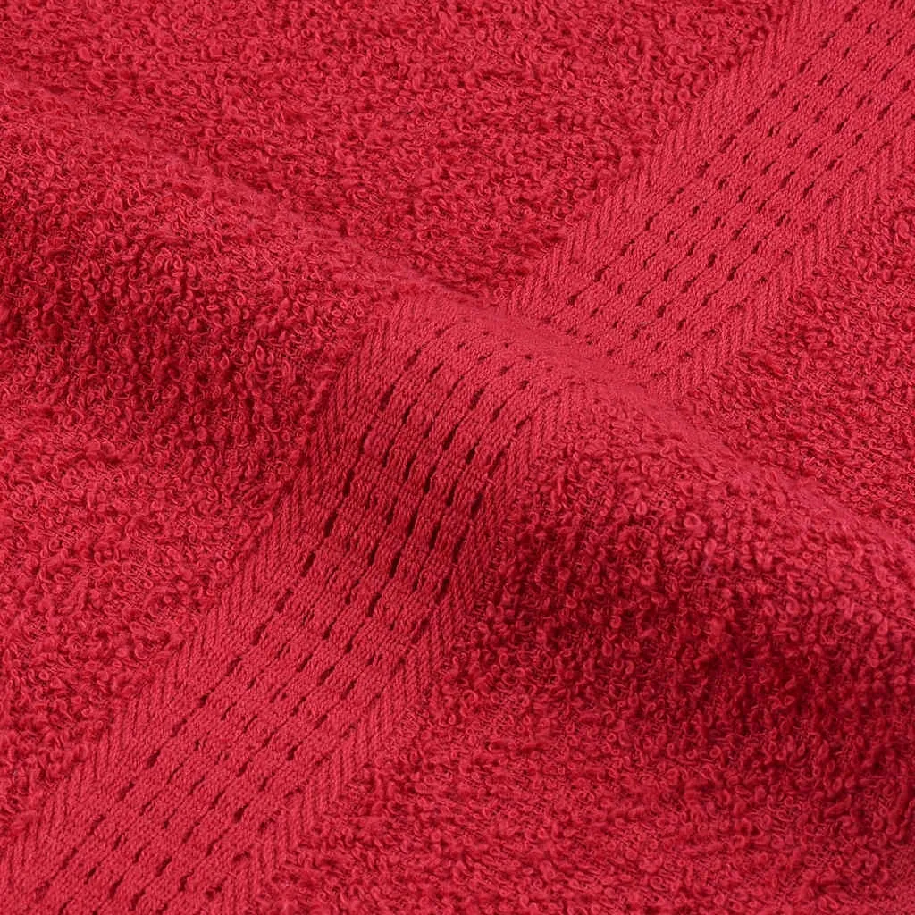 Guest Towels 2 pcs Red 30x50 cm 360 gsm 100% Cotton