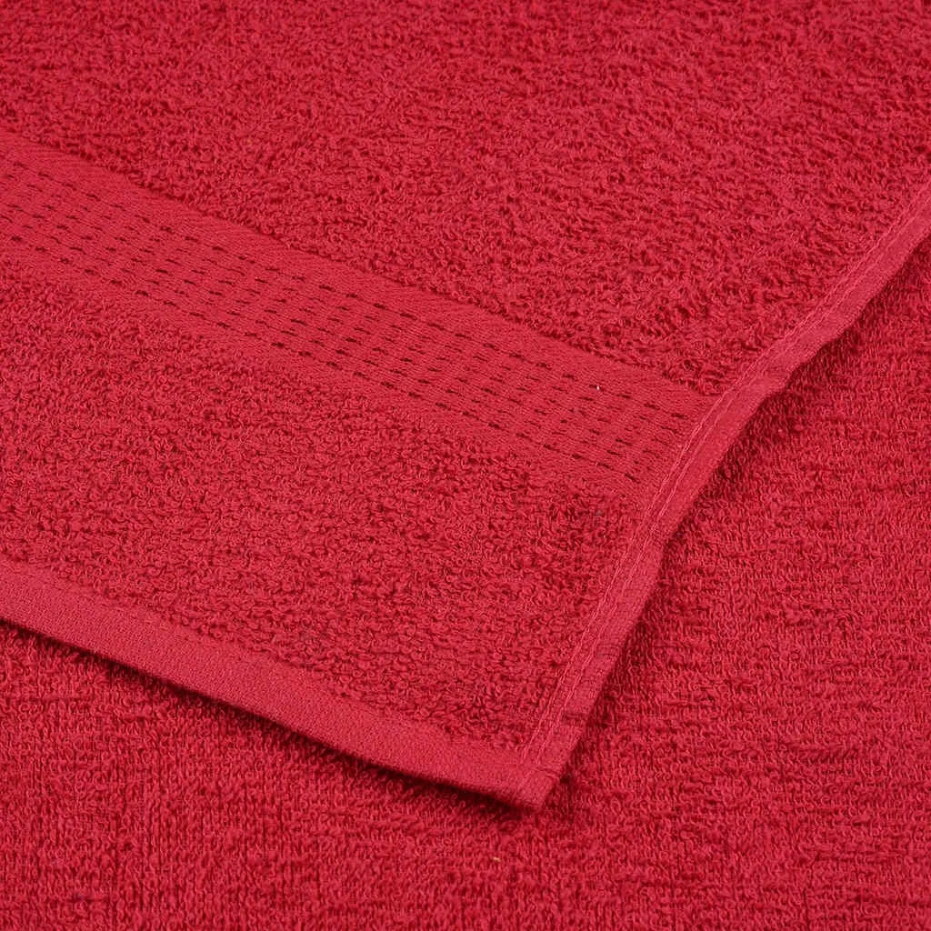 Guest Towels 2 pcs Red 30x50 cm 360 gsm 100% Cotton