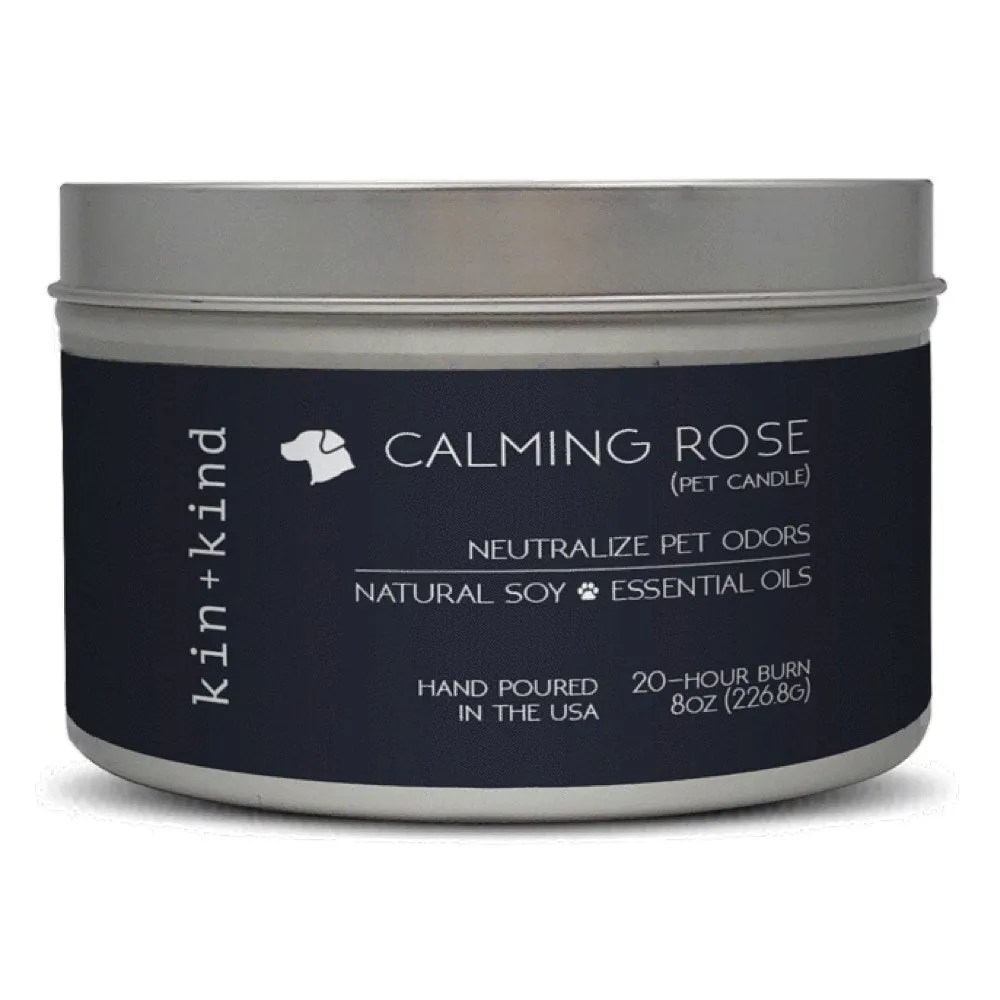 Kin Kind Calming Rose Deodorizing Pet Candle 8oz