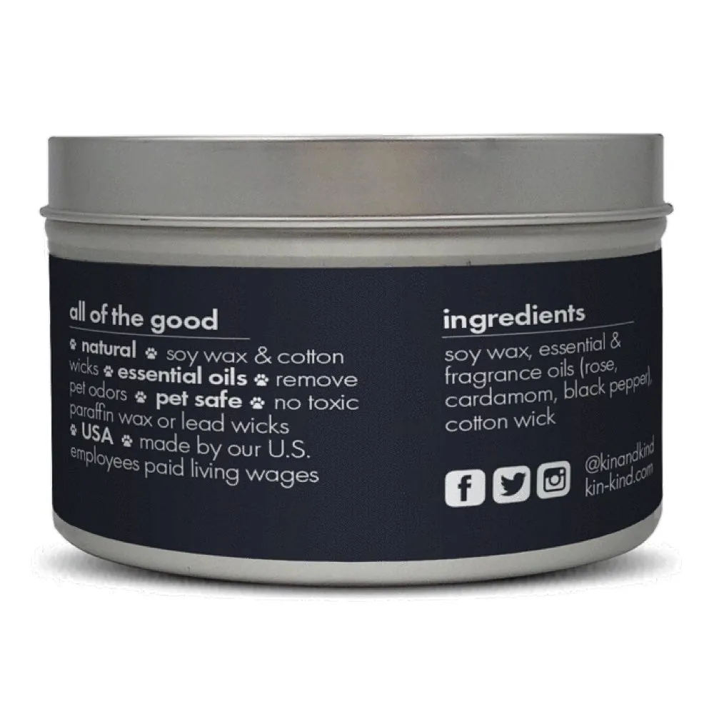 Kin Kind Calming Rose Deodorizing Pet Candle 8oz