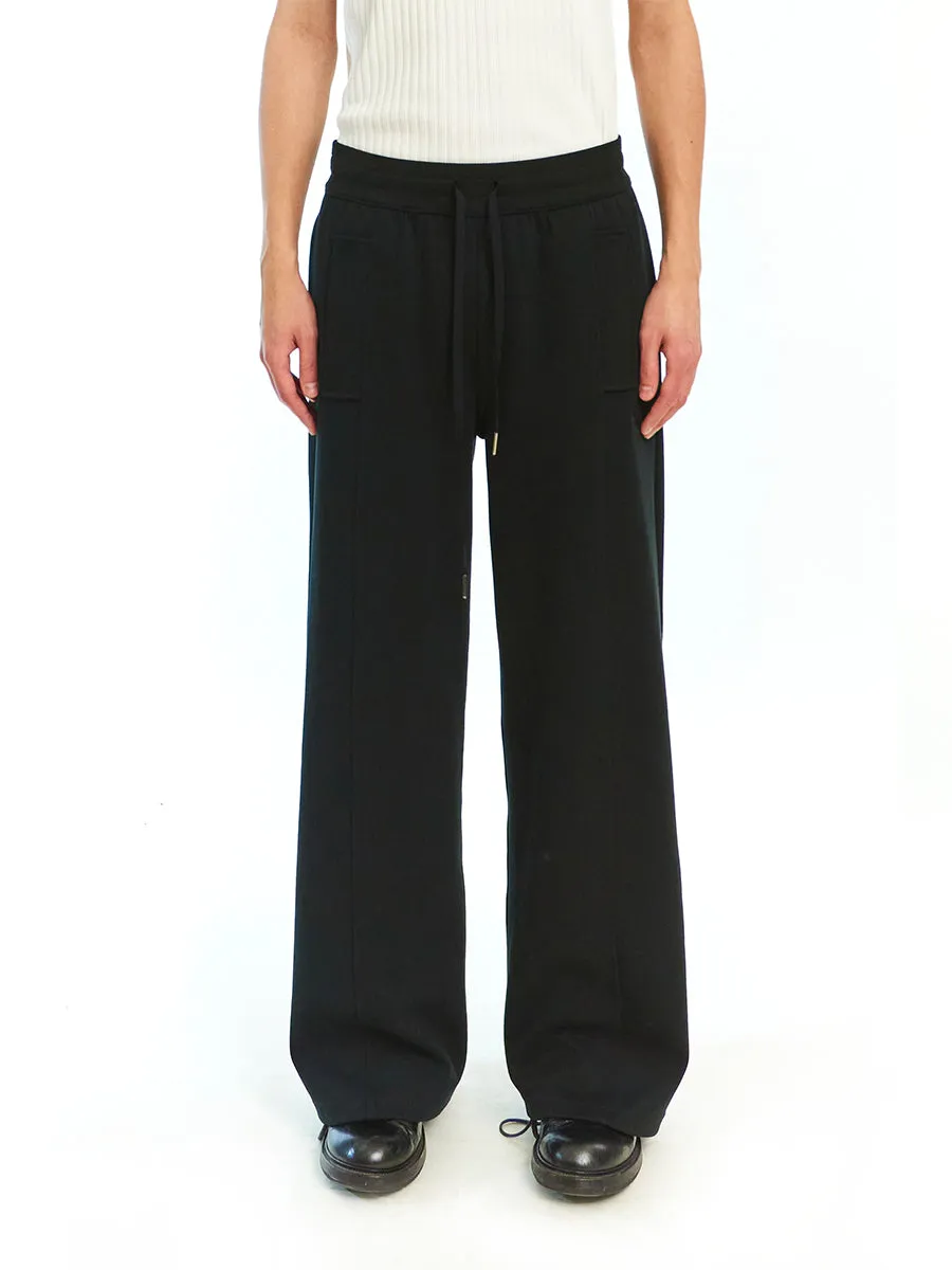Knit Patchwork Casual Pants