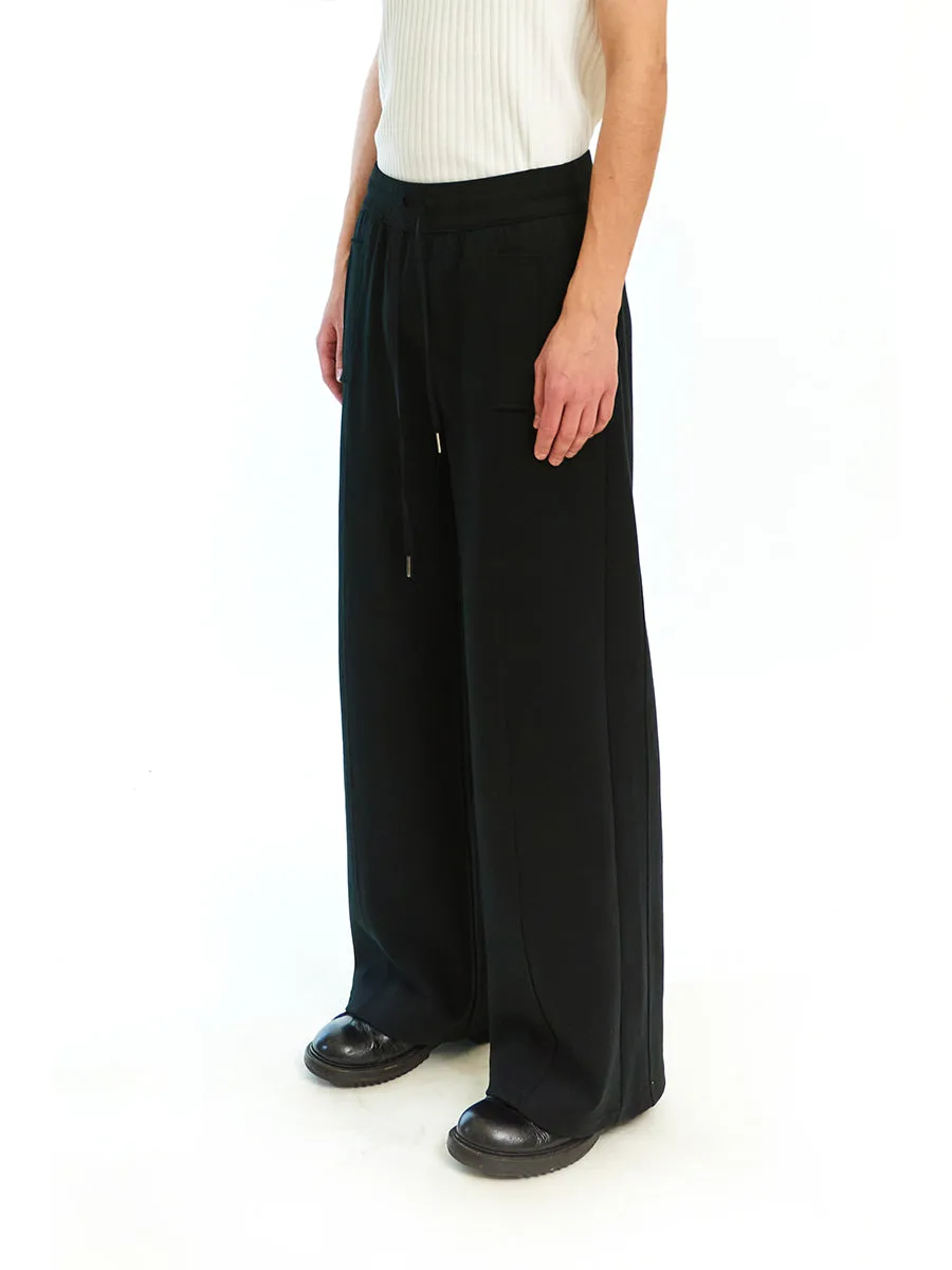 Knit Patchwork Casual Pants