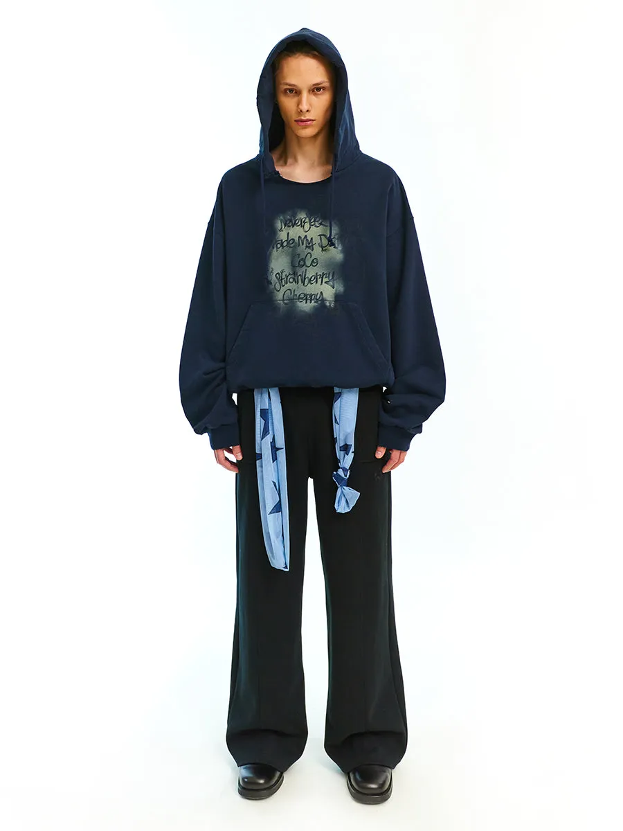 Knit Patchwork Casual Pants