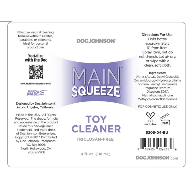 Main Squeeze - Toy Cleaner - 4 Fl. Oz..