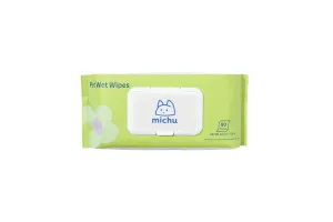 Michu Cotton Bubble Pet Wipes 80 Pack