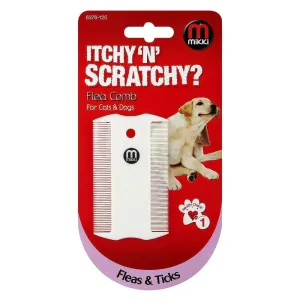 Mikki 9cm Plastic Grooming Flea Comb for Cats & Dogs