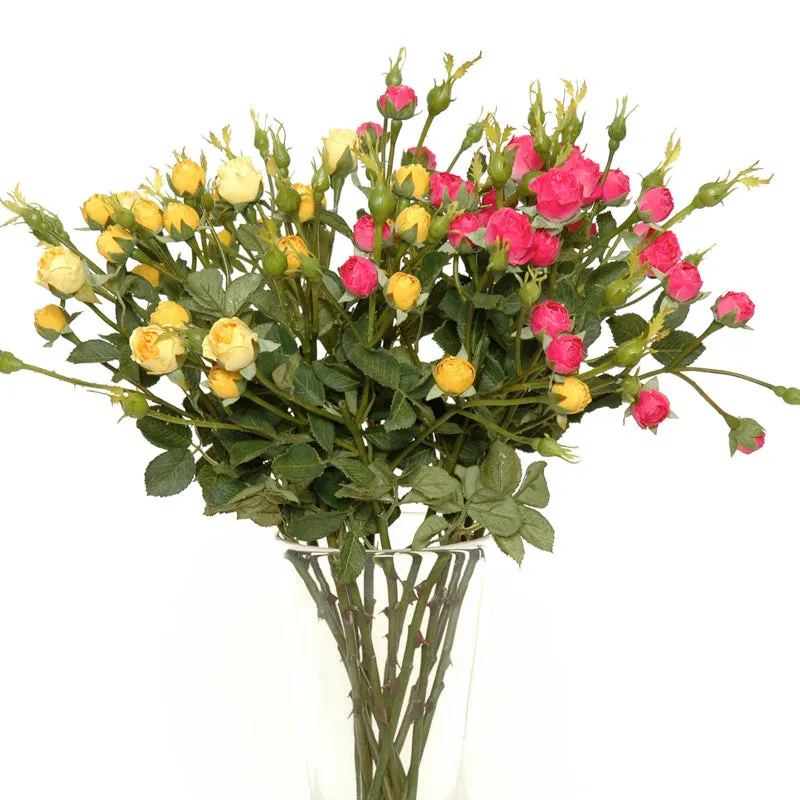 Mini-Rose Bud Spray - Yellow