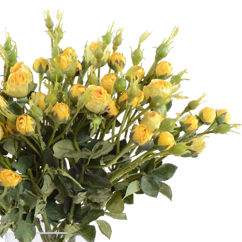 Mini-Rose Bud Spray - Yellow