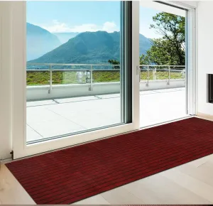NatFit60 Anti Slip Door Mat, Floor Mat for Living Room with Anti Slip Backing, Anti Skid Door Mats for Home, Kitchen, Entrance, Hospital, Bathroom Mat [Size 2x3 feet, Color Red]