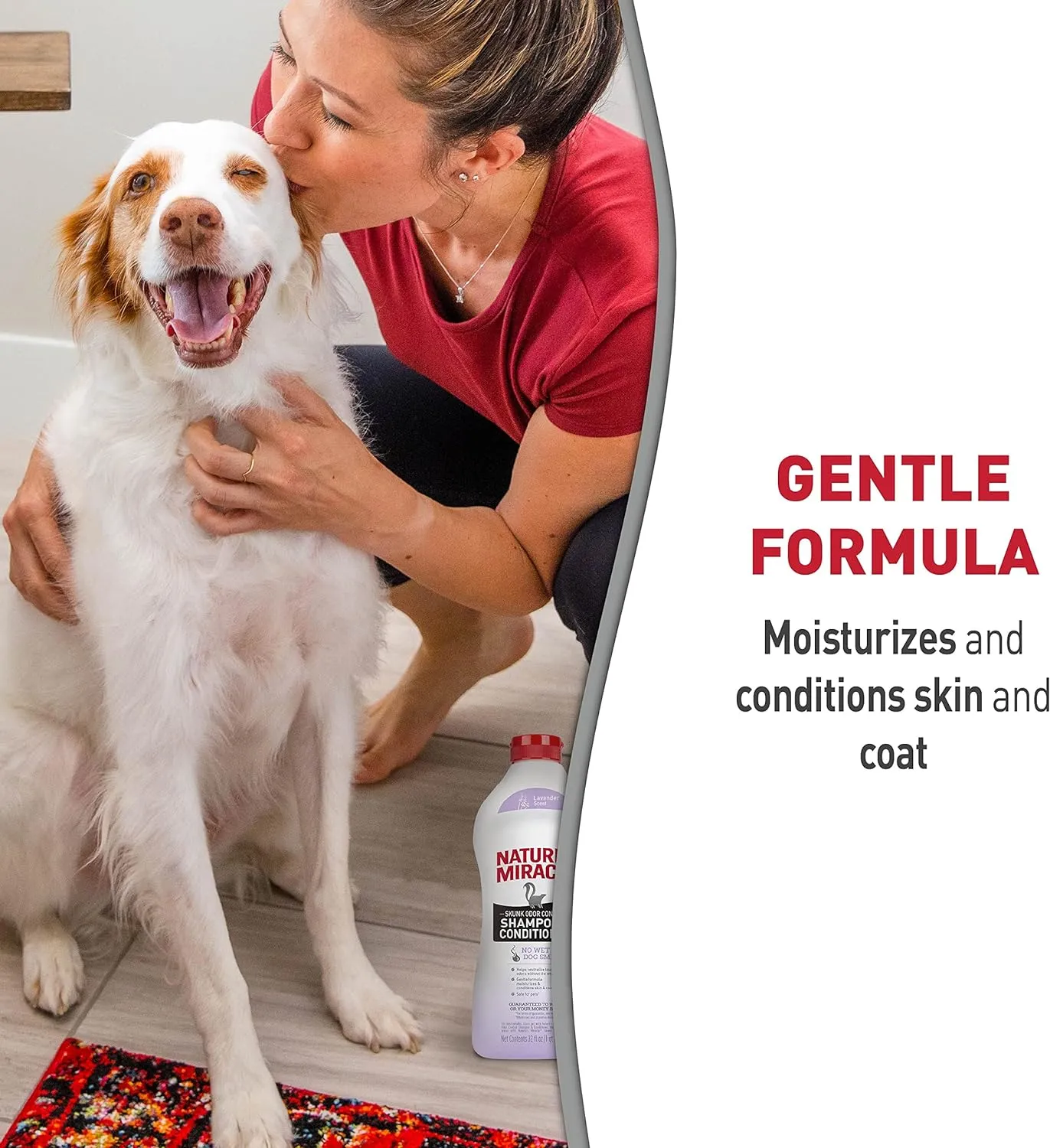 Nature's Miracle Skunk Odor Control Shampoo & Conditioner Lavender Scent 32-oz, Pet Shampoo