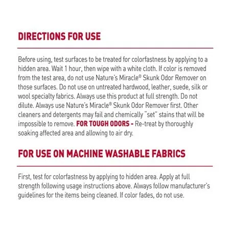 Nature’s Miracle Skunk Odor Remover Citrus Scent 32oz