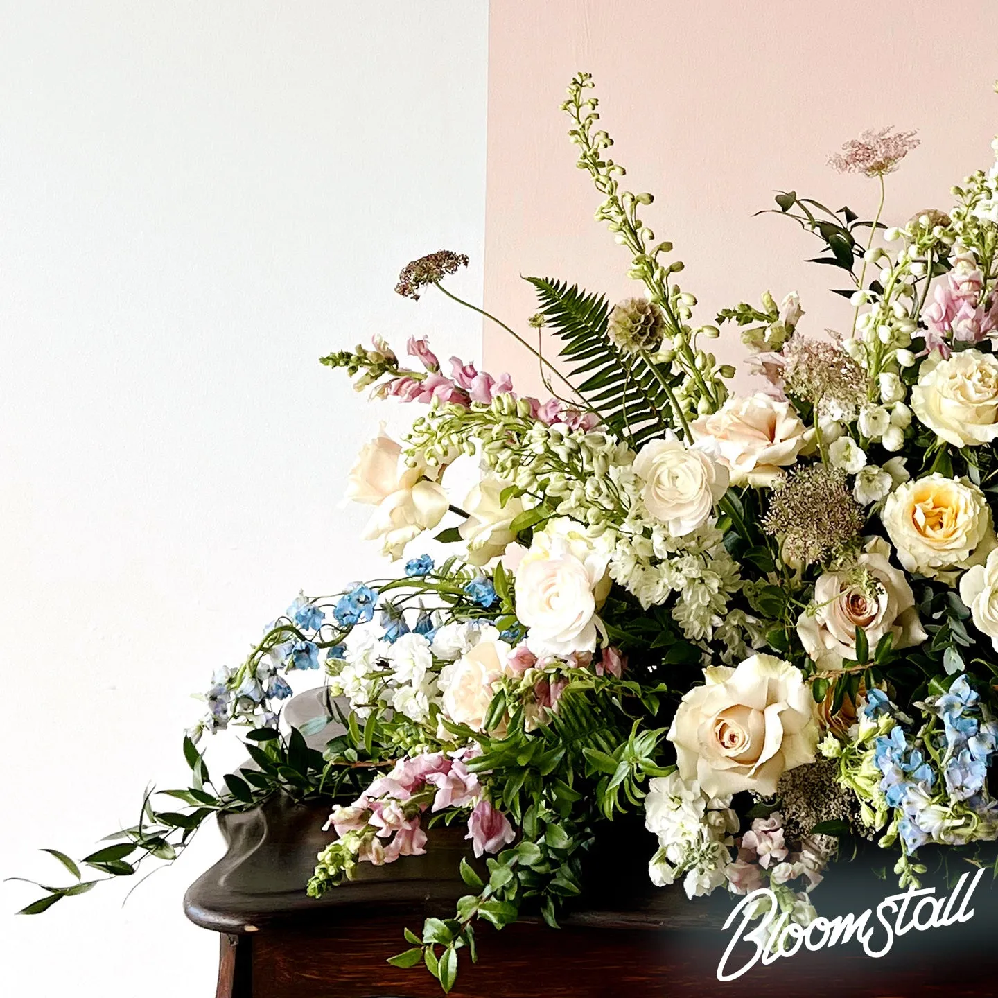 Peaceful Garden - Funeral casket Spray by Bloomstall Flower Boutique - $475 to $775