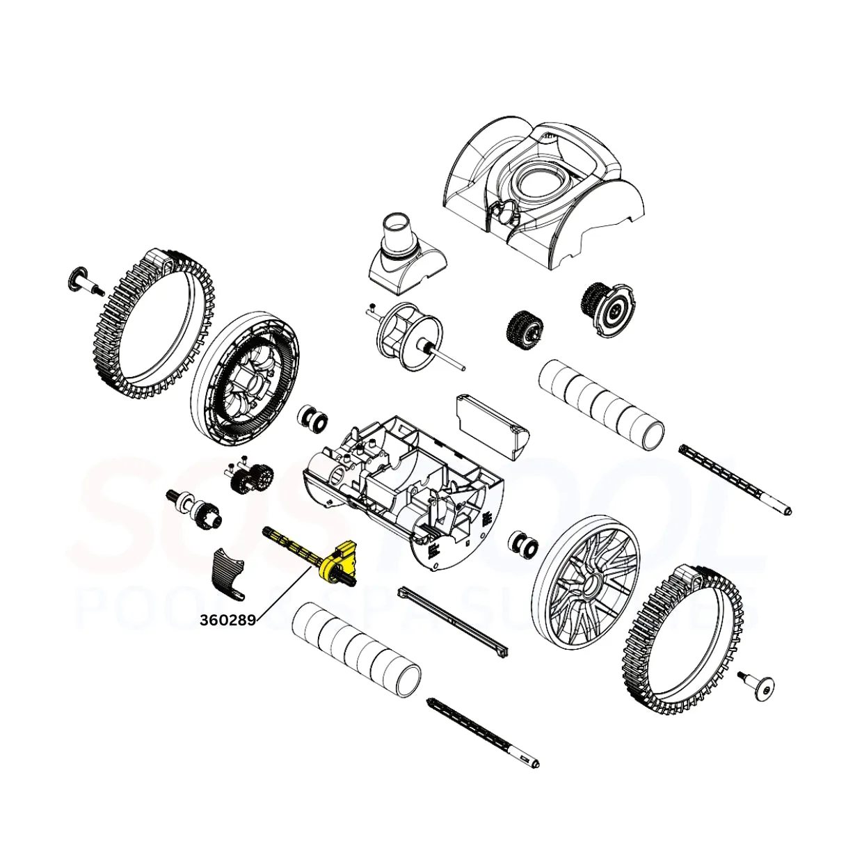 Pentair Left Drive Kit For Rebel and Warrior | 360289