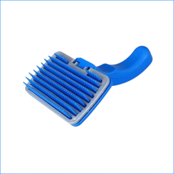 Plastic Slicker Brush with Press Key