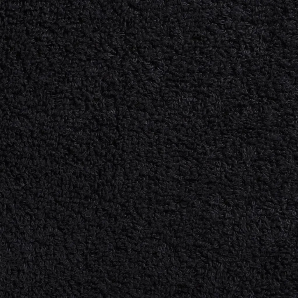 Premium Hand Towels 2 pcs Black 50x100 cm 600 gsm 100% Cotton