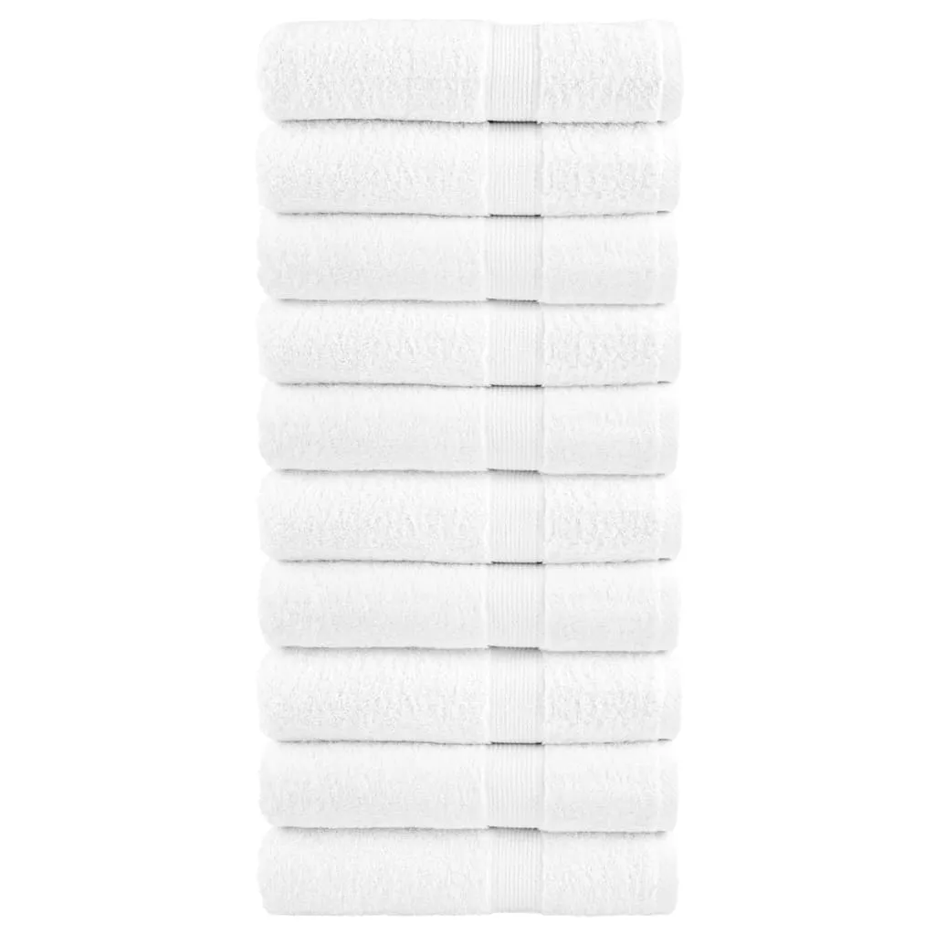 Premium Shower Towels 10pcs White 70x140cm 600gsm 100% Cotton