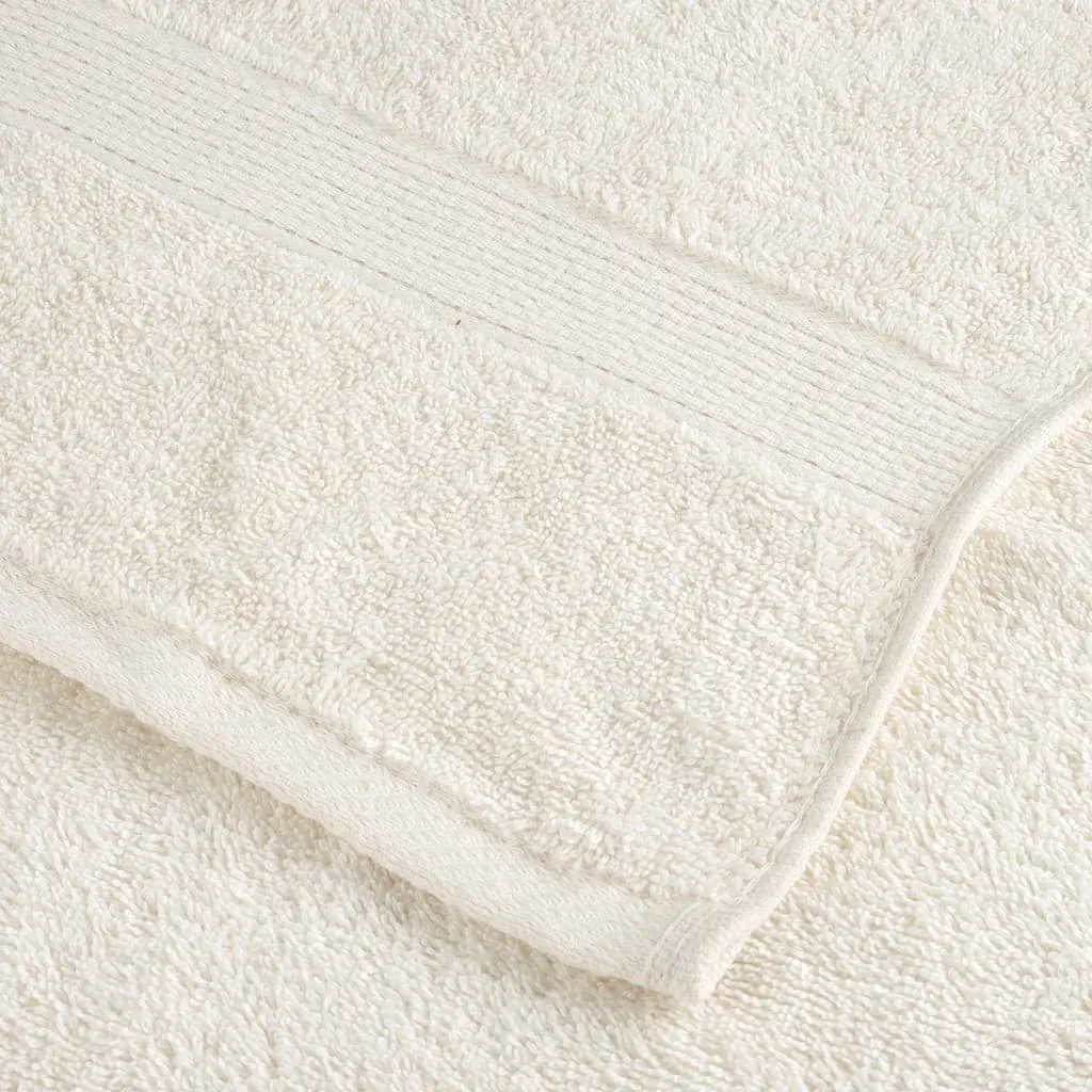Premium Towels 10 pcs Cream 100x200 cm 600 gsm 100% Cotton