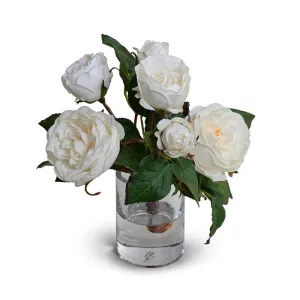 Rose Sprays in Glass 11"H