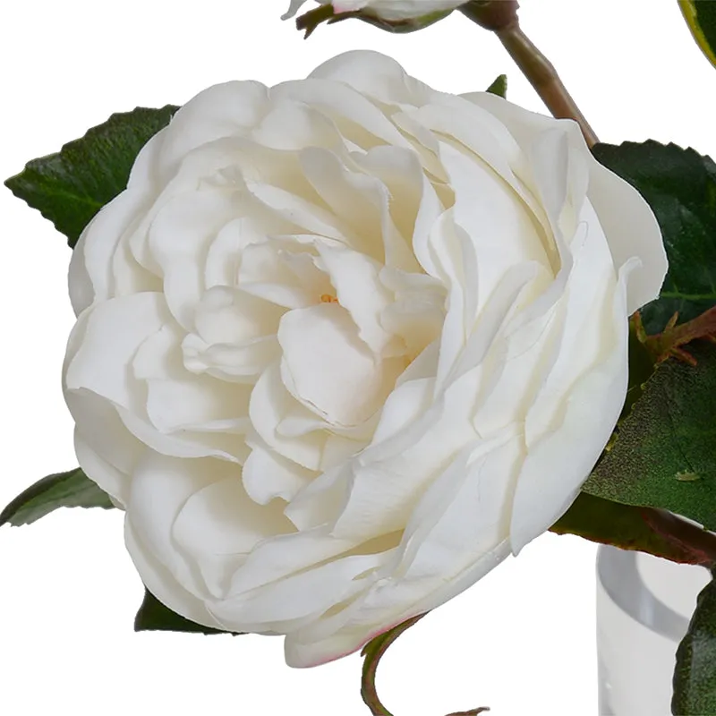 Rose Sprays in Glass 11"H