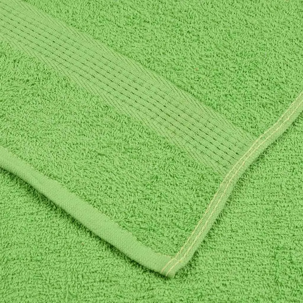 Shower Towels 10 pcs Apple Green 70x140 cm 360 gsm 100% Cotton