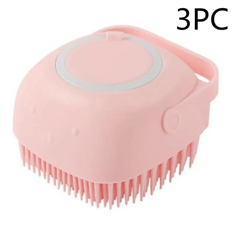 Silicone Pet Bath Massage Gloves Brush