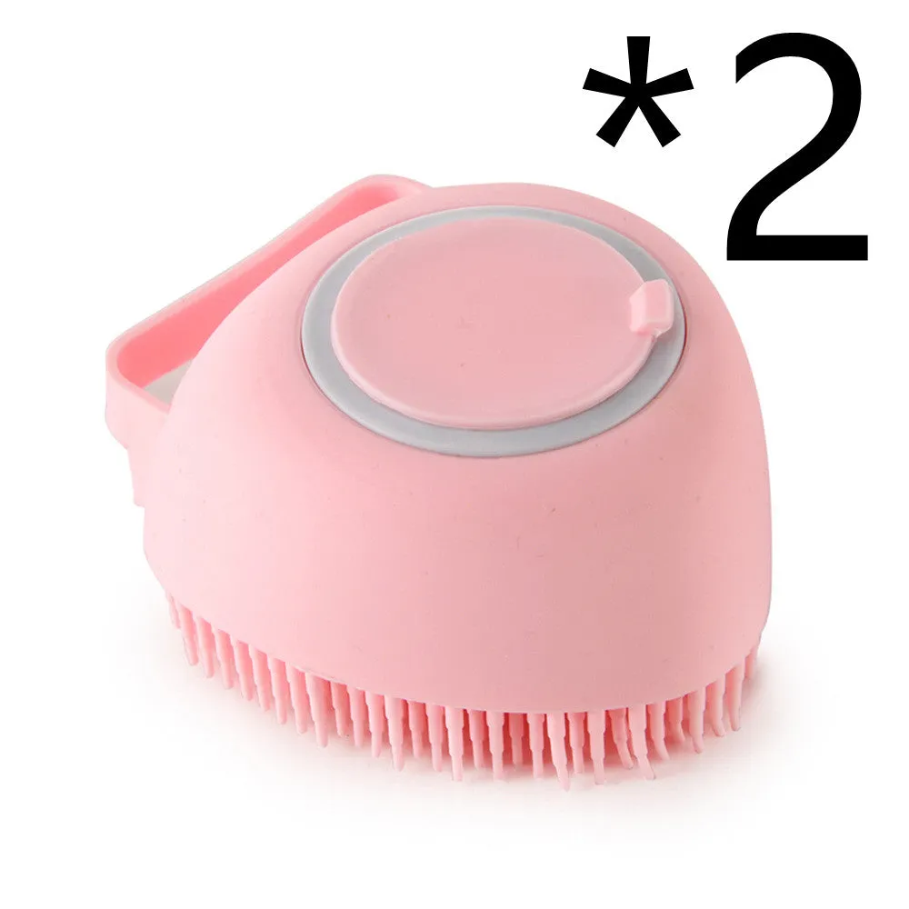 Silicone Pet Bath Massage Gloves Brush