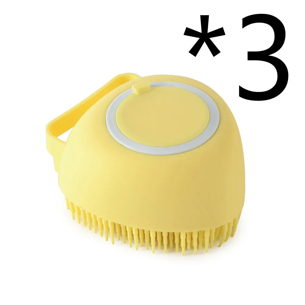 Silicone Pet Bath Massage Gloves Brush