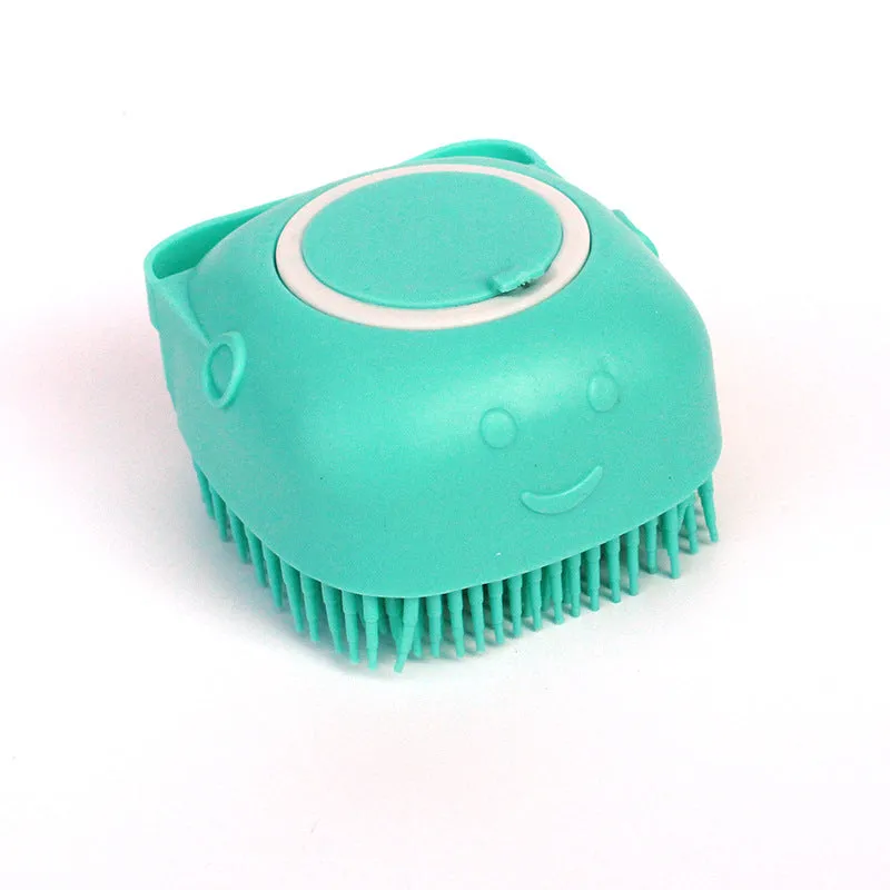 Silicone Pet Bath Massage Gloves Brush