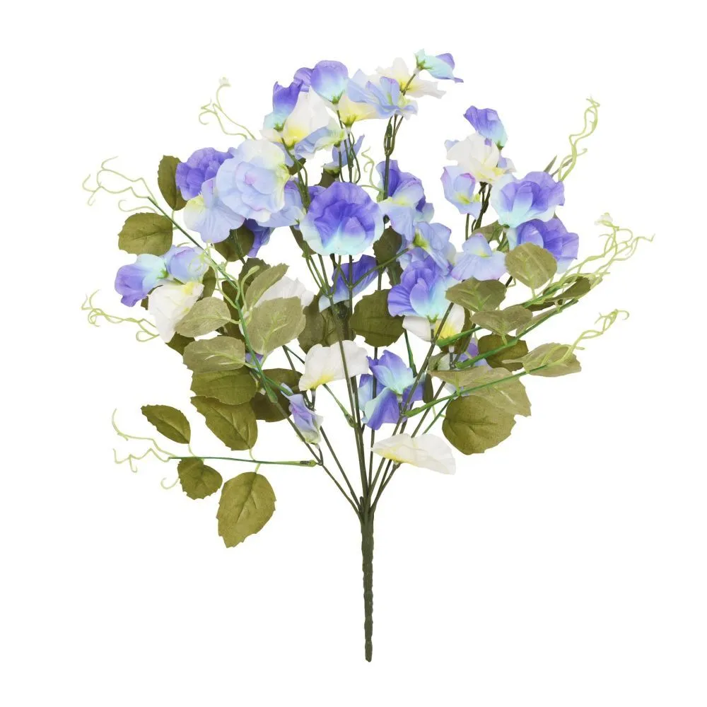 Sincere Floral 42cm Artificial Sweetpea Bush