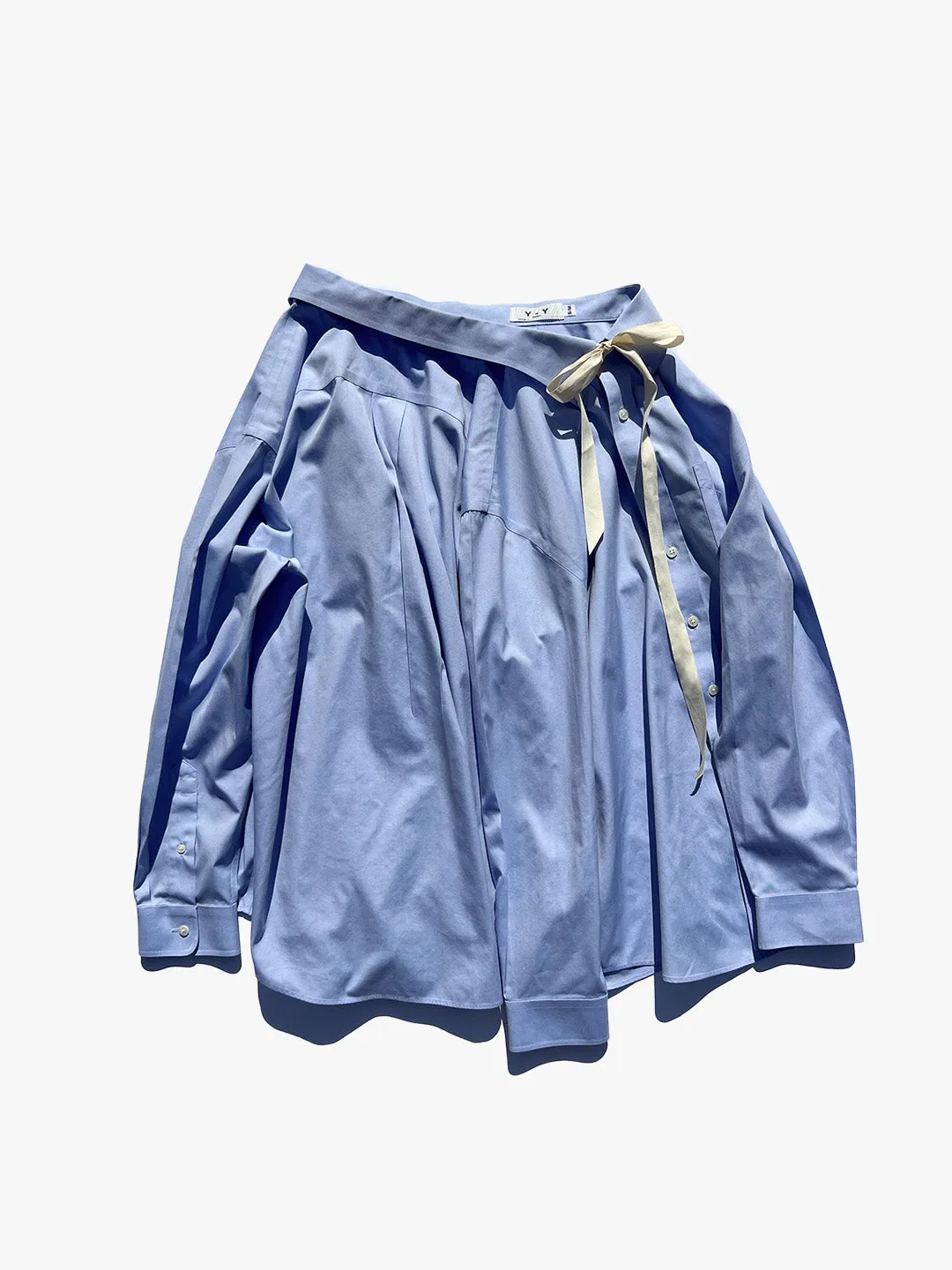 Wrap Shirt Skirt - Blue